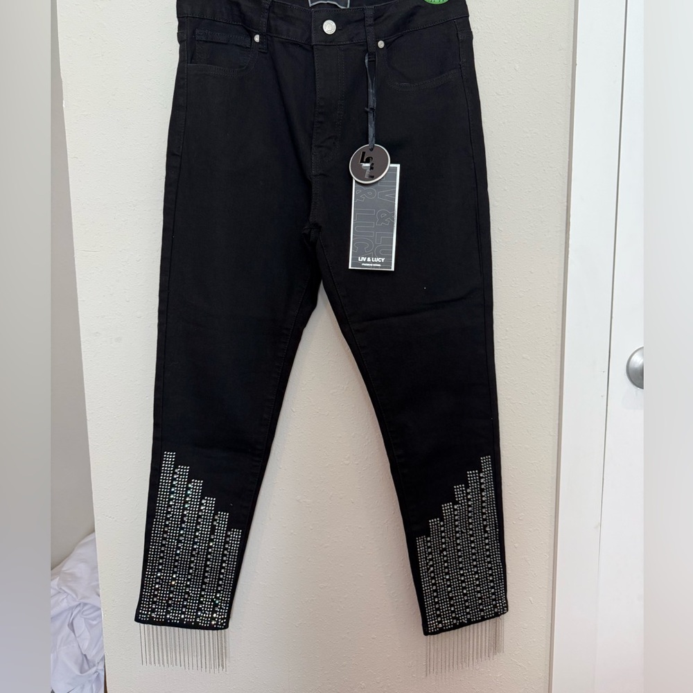 Liv & Lucy Black Straight Leg Jeans